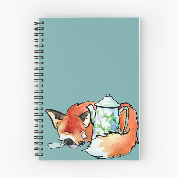 Item preview, Sleepy Fox Tea Time designed and sold by LittleCatStudio.