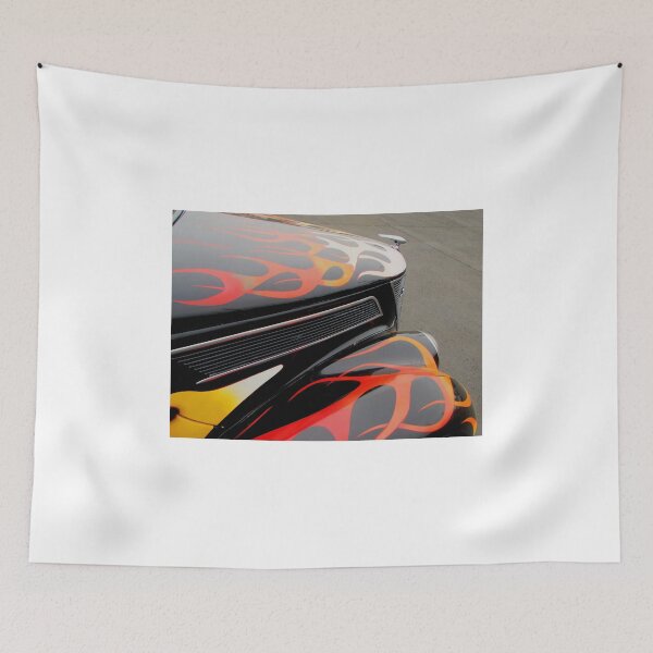 Item preview, 1937 Ford Coupe Old School Hotrod with Flames - Flamed out! designed and sold by RustedStudio.