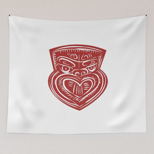 Item preview, Maori Mask Etching designed and sold by patrimonio.