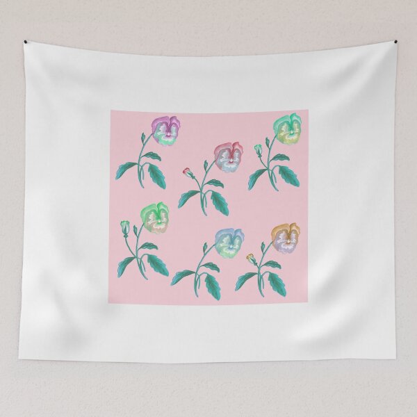 Item preview, Pansy Meadow, Neons on Pink designed and sold by ThistleandFox.