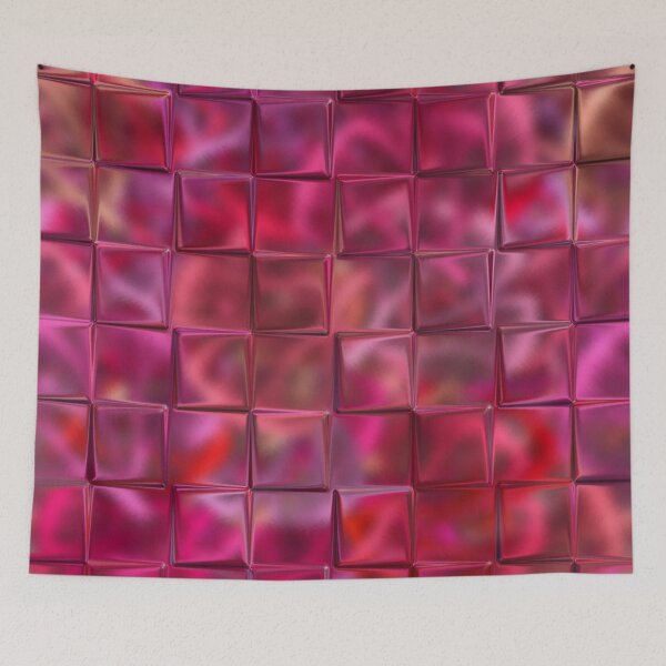 Item preview, Pink Square Tiles designed and sold by KirstenStar.