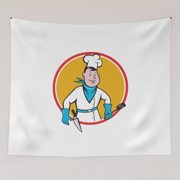 Item preview, Chef Cook Holding Spatula Knife Circle Cartoon designed and sold by patrimonio.