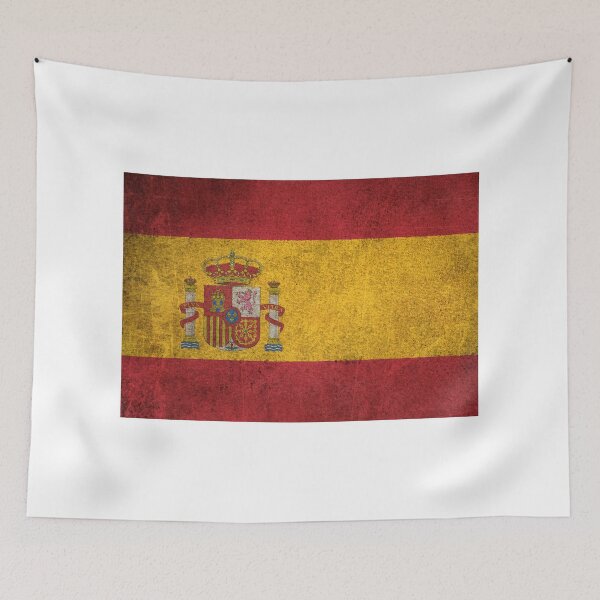 Item preview, Old and Worn Distressed Vintage Flag of Spain designed and sold by JeffBartels.