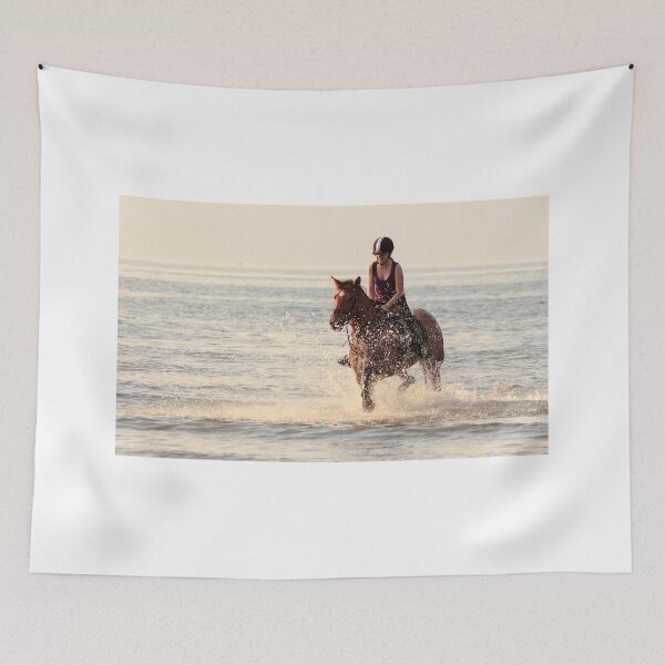 Item preview, Horse in Evening Surf,Cornwall designed and sold by Lucy Davey.