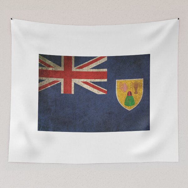 Item preview, Old and Worn Distressed Vintage Flag of Turks and Caicos designed and sold by JeffBartels.