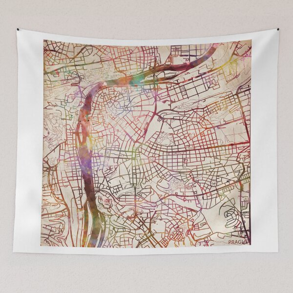 Item preview, Prague map designed and sold by MapMapMaps.