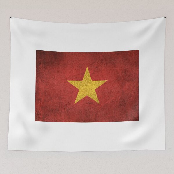 Item preview, Old and Worn Distressed Vintage Flag of Vietnam designed and sold by JeffBartels.