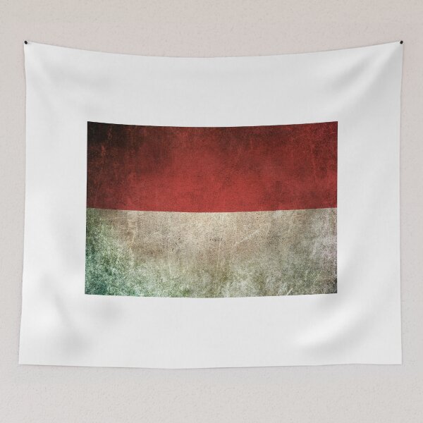 Item preview, Old and Worn Distressed Vintage Flag of Indonesia designed and sold by JeffBartels.