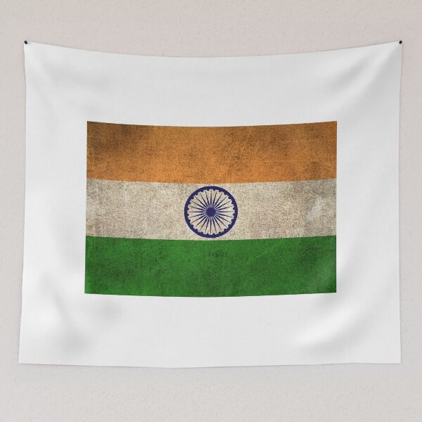 Item preview, Old and Worn Distressed Vintage Flag of India designed and sold by JeffBartels.