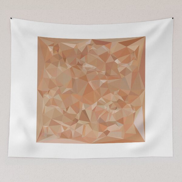 Item preview, Fawn Brown Abstract Low Polygon Background designed and sold by retrovectors.