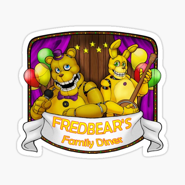  FNAF Fredbear's Family Diner Pizza Metal Sign Wall Decor -  8x12 Inch Novelty Art Print : Home & Kitchen