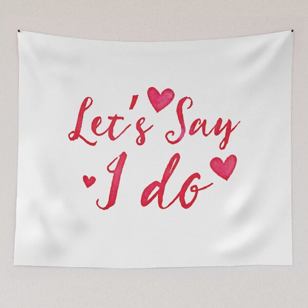 Item preview, Let's Say I DO! cute pre-wedding design designed and sold by jazzydevil.