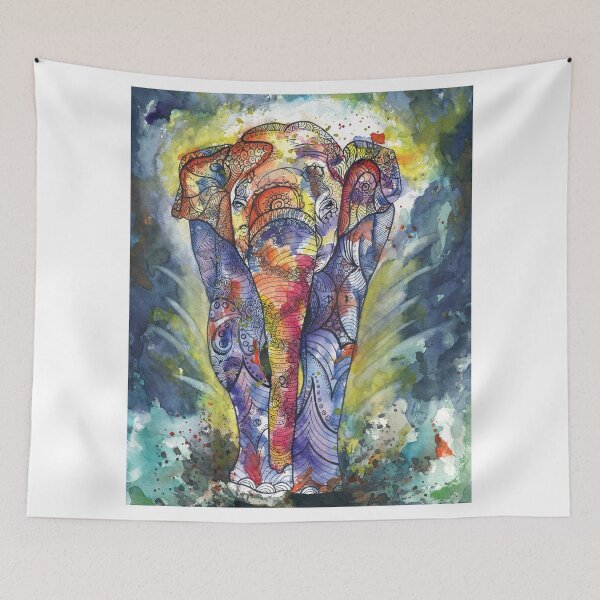 Item preview, Wild African Elephant designed and sold by Henna Sexton.