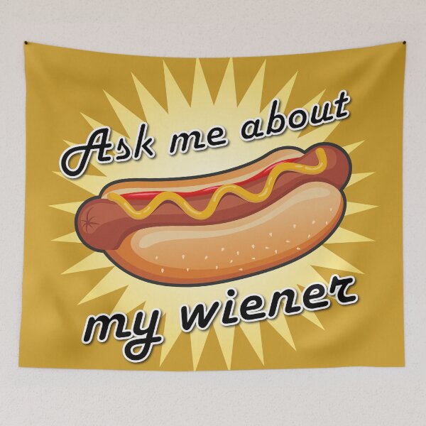Item preview, Ask me about my wiener! designed and sold by welikestuff.