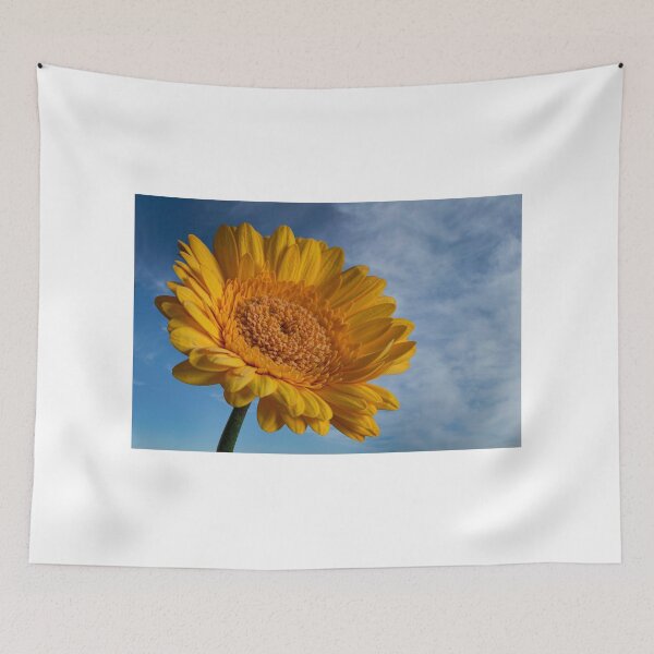 Item preview, summertime yellow gerbera and blue skys designed and sold by eddiej.