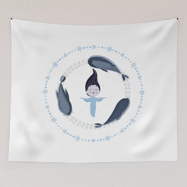 Item preview, Song of the Sea - Selkie and seals - White version designed and sold by Martin Mothiron.
