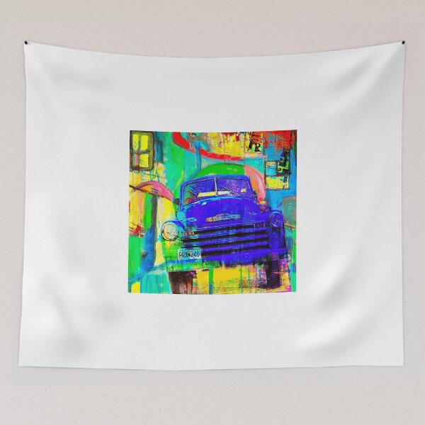 Item preview, Old Blue Truck Abstract designed and sold by Susan Stone.