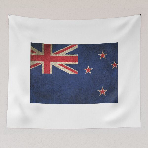 Item preview, Old and Worn Distressed Vintage Flag of New Zealand designed and sold by JeffBartels.