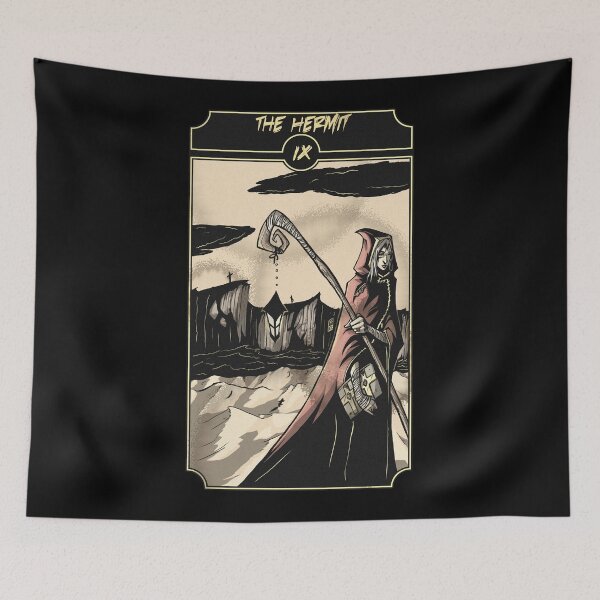 Item preview, The Hermit - Sinking Wasteland Tarot designed and sold by JamesGrimlee.
