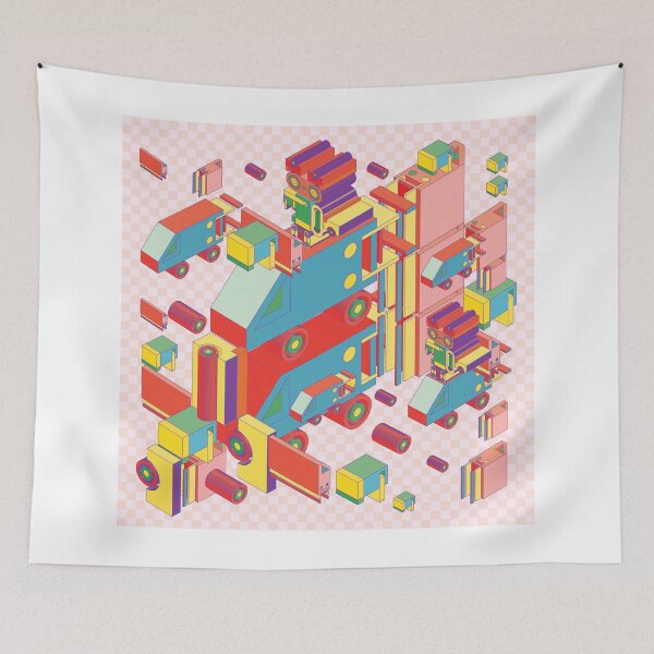 Item preview, machine of robot vintage isometric designed and sold by singpentinkhepi.