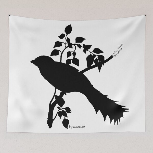 Item preview, Black Cuban Trogon silhouette designed and sold by marmur.