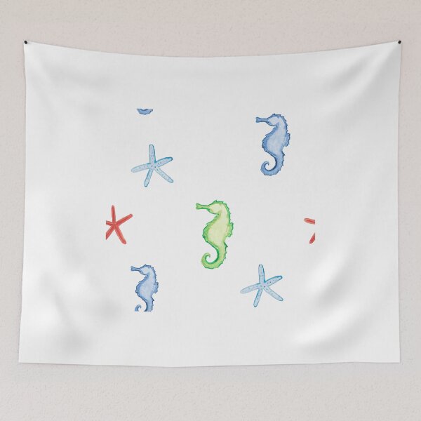 Item preview, Seahorse with sea star designed and sold by Wedphoto.