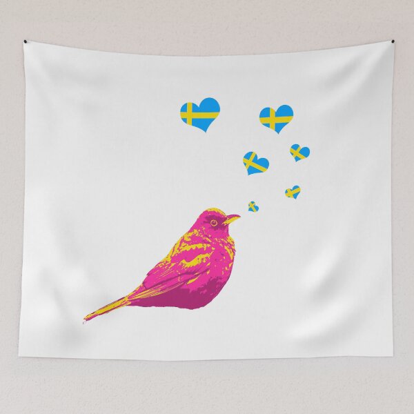 Item preview, Swedish Flag- Panromantic Pride designed and sold by Jasmine-Murray.