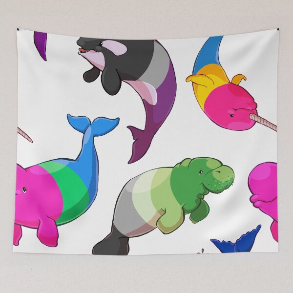 Item preview, Sexuality Whales (And Aromanatee) Pattern designed and sold by Kirstendraws.