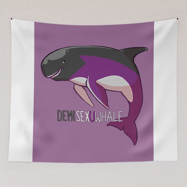 Item preview, Demisexuwhale - with text designed and sold by Kirstendraws.