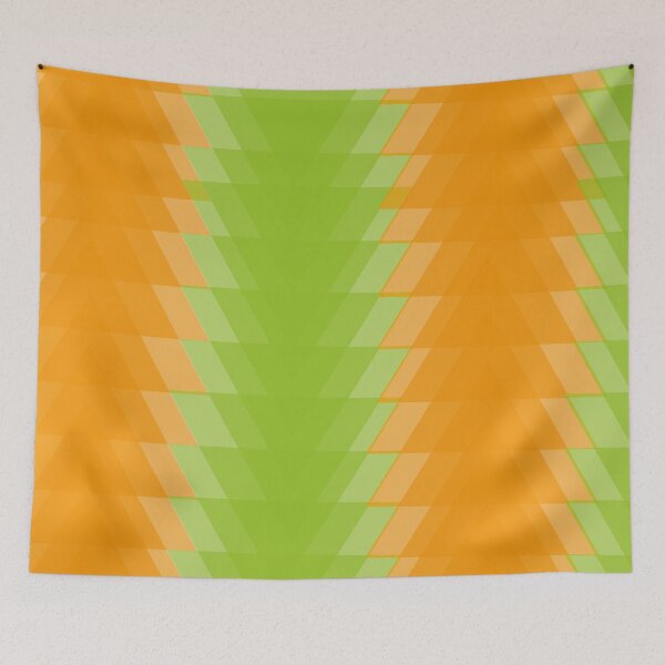 Aperçu de l'œuvre Ochre and lime geometric pattern créée et vendue par Thirza.