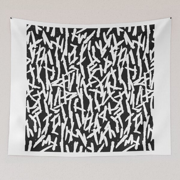 Item preview, Modern Messy White & Black Paint Brushstrokes designed and sold by Blkstrawberry.