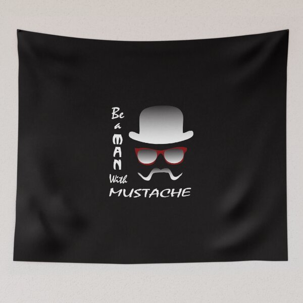 Item preview, Be a man with mustache designed and sold by creativecm.