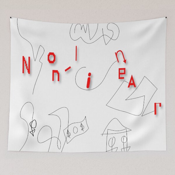 Item preview, "Living a Non-Linear Lifestyle" designed and sold by Lisa Clark - Thinker Collection STEM Art and MORE.