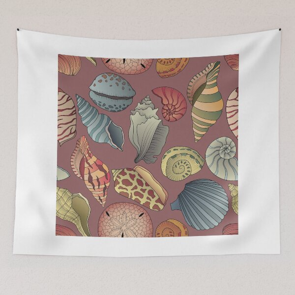 Item preview, Vintage Seashell Pattern Seamless designed and sold by kennasato.
