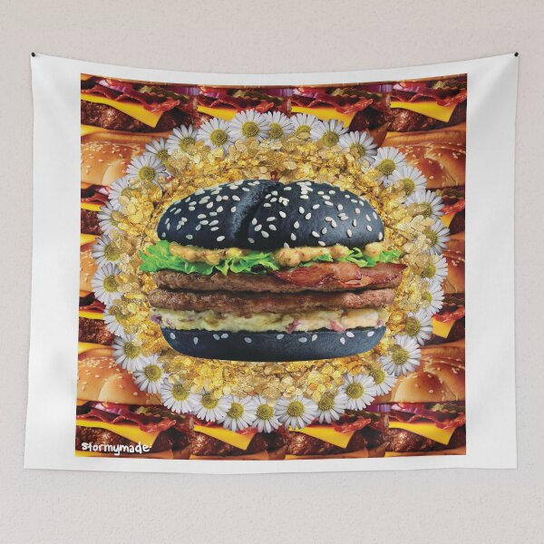 Item preview, floral hamburger designed and sold by STORMYMADE.