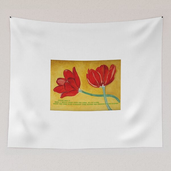Item preview, Tulips and Psalm 100 designed and sold by Anne Gitto.