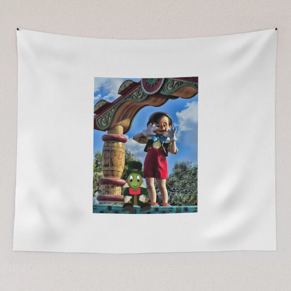 Item preview, PINOCCHIO AND JIMMY CRICKET (VERSION THREE)(A FAVORITE MEMORY OF MINE) PICTURES-CARDS-PILLOWS-TOTE BAGS-ECT.. designed and sold by ✿✿ Bonita ✿✿ ђєℓℓσ.