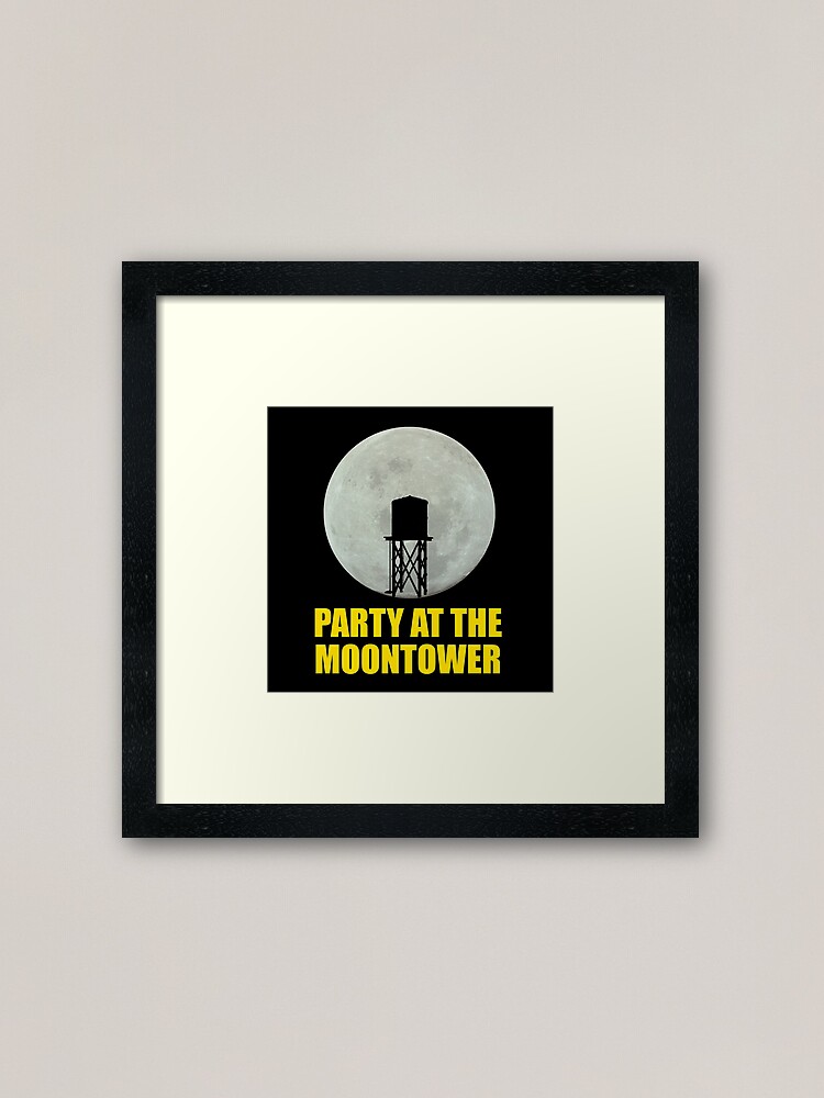 Alternate view of Party At The Moontower Framed Art Print