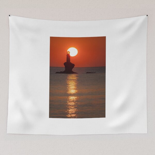 Item preview, Sunrise at the lighthouse Tourlitis designed and sold by Antonis Lemonakis.