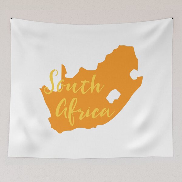 Item preview, South Africa map in orange fancy designed and sold by jazzydevil.