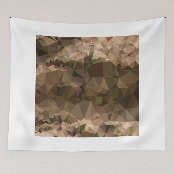 Item preview, Copper Brown Abstract Low Polygon Background designed and sold by retrovectors.