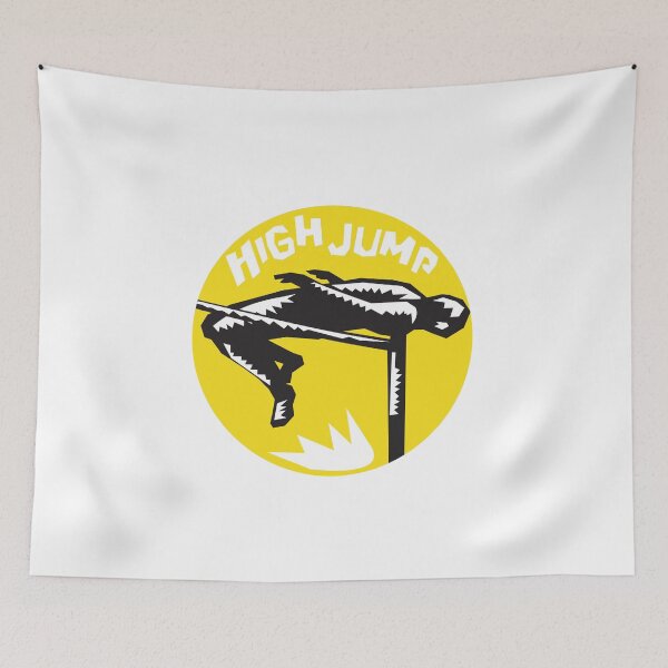 Item preview, Track and Field Athlete High Jump Woodcut designed and sold by patrimonio.