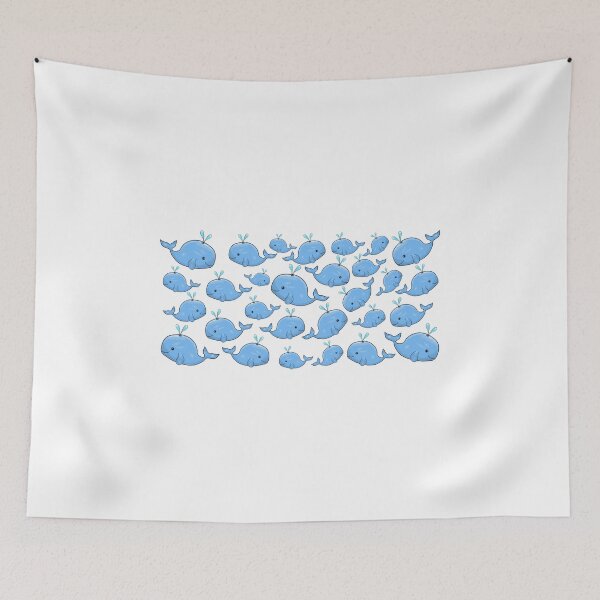 Item preview, Blue Whales designed and sold by alienteacup.