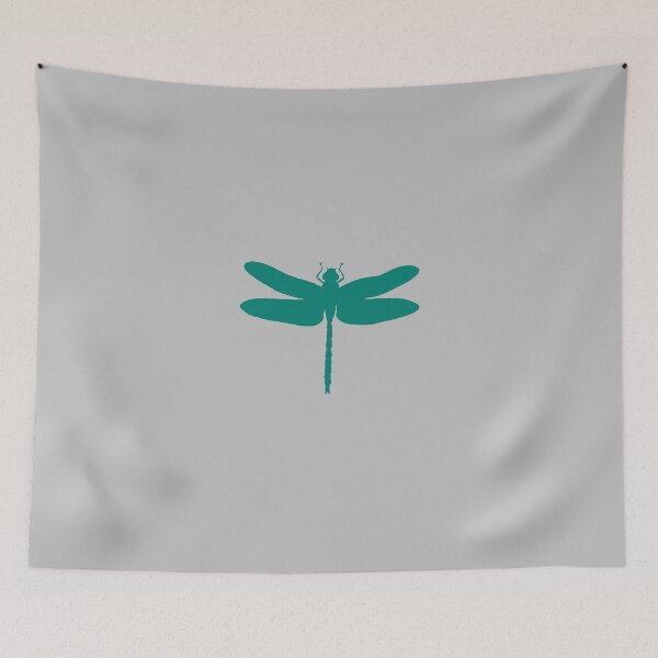 Item preview, Teal dragonfly silhouette designed and sold by Crumpettt.