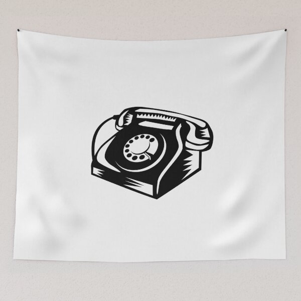 Item preview, Telephone Vintage Woodcut designed and sold by patrimonio.