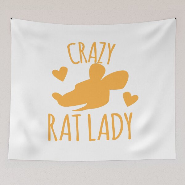 Item preview, Crazy Rat lady in orange designed and sold by jazzydevil.