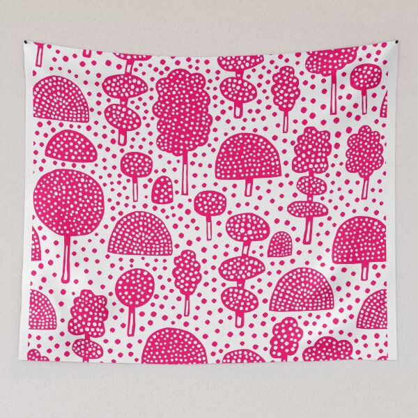 Item preview, Arboretum 230715 - Neon Red on White designed and sold by Artberry.