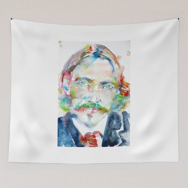 Item preview, ROBERT LOUIS STEVENSON - watercolor portrait .2 designed and sold by lautir.