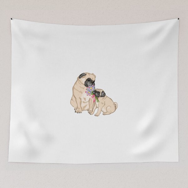 Item preview, Mom and Baby Pug designed and sold by pugmom4.