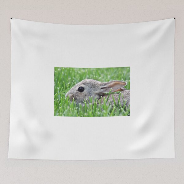 Item preview, Baby Bunny in the Grass designed and sold by mokacat.